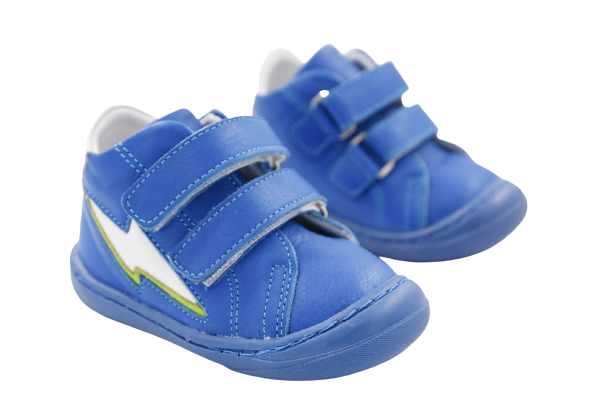 LepiKids Be90 Hakiki Deri Çocuk İlkadım Bot Ayakkabı MAVİ