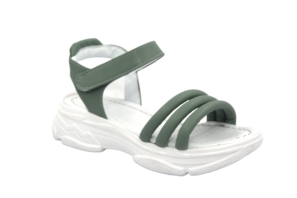 Sema CKS99 3 Bantlı Kız Çocuk Patik-Filet Sandalet YEŞİL