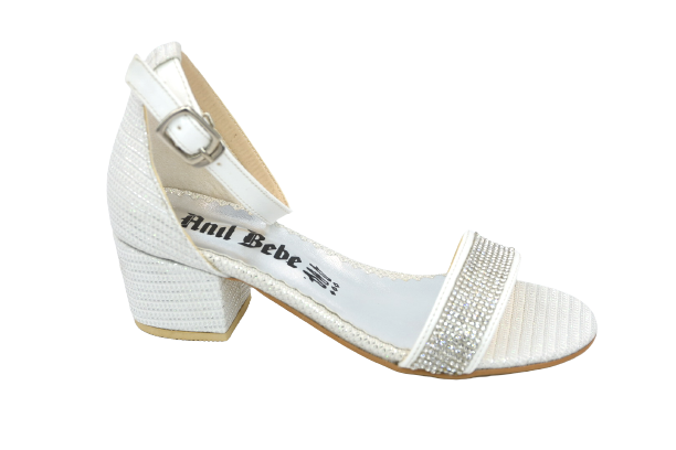 Anıl Tk01 Kız Çocuk Topuklu Tek Bant Ayakkabı SEDEF