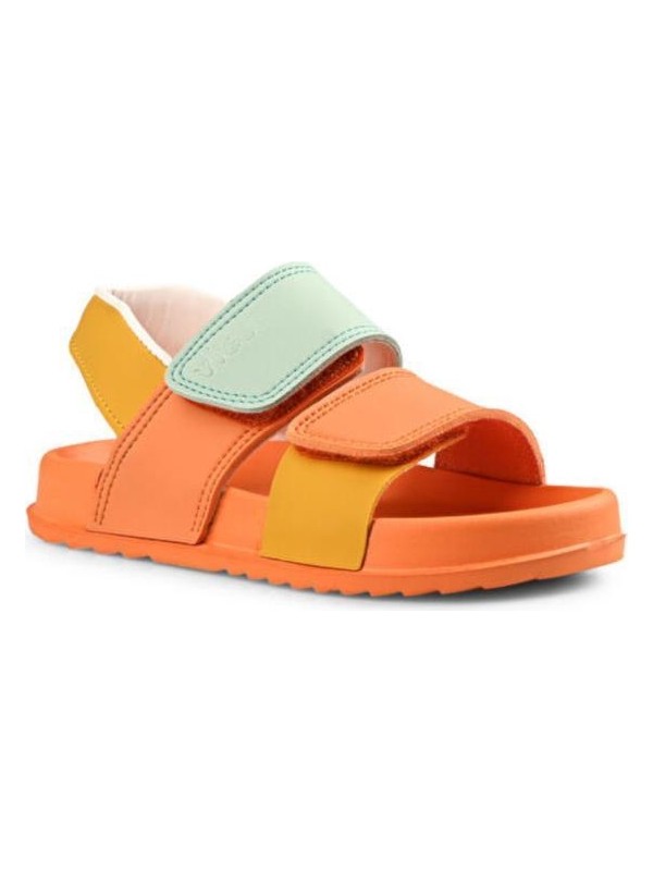 Vicco Krixi Phlon Hafif Taban Cırtlı Çocuk Sandalet TURUNCU YEŞİL