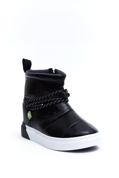 Dudino Teddy Fermuarlı Termo Kaymaz Taban Çocuk Bot SİYAH