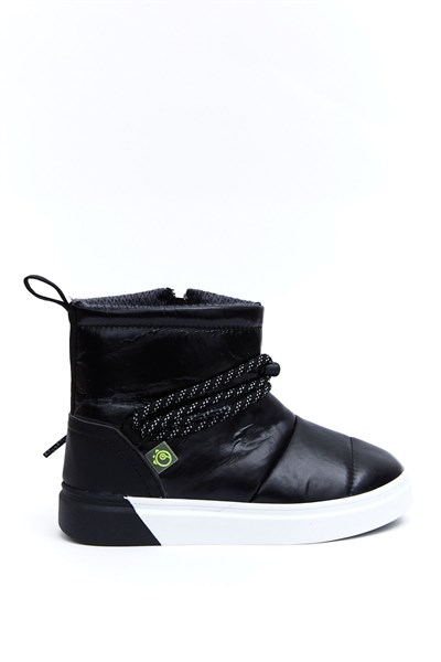 Dudino Teddy Fermuarlı Termo Kaymaz Taban Çocuk Bot SİYAH