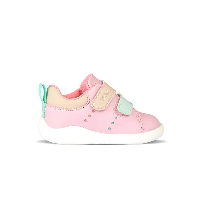 Vicco Bangkok 346.e24y.125 (First Step) Phlon Hafif Taban Ortapedik Cırtlı İlk Adım Spor Ayakkabı PUDRA