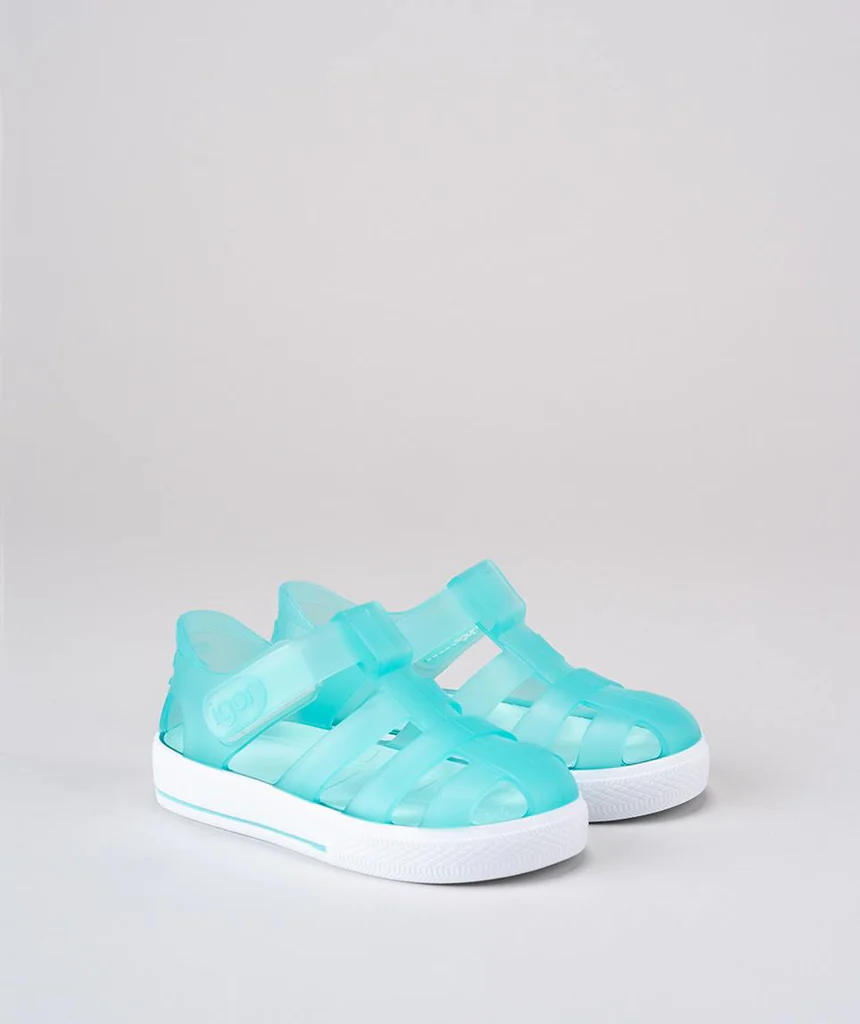 Igor Star Bicolor Çocuk Sandalet Yeşil Beyaz