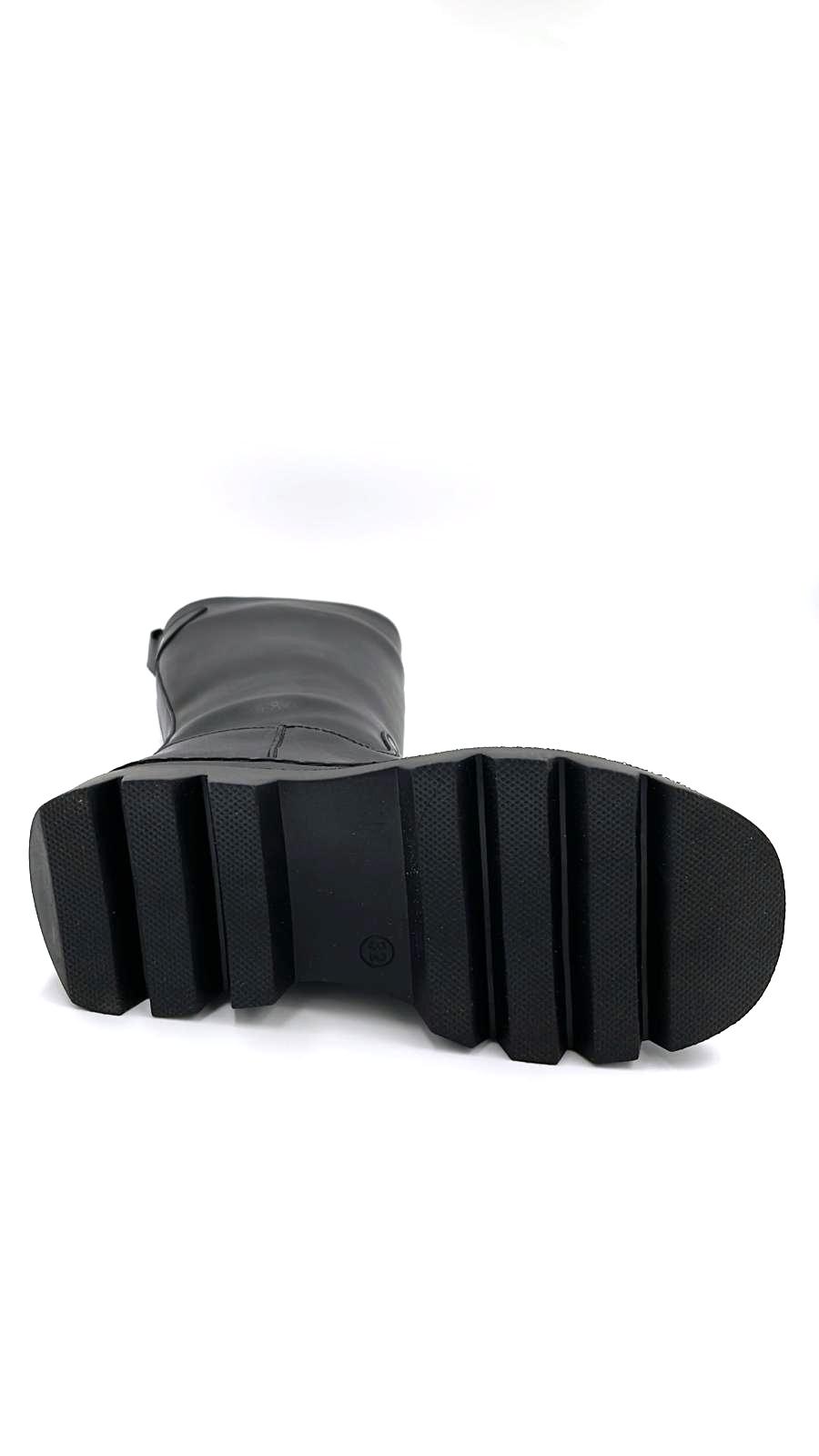 Beyaz (Vetta) Karin Termo Kaymaz Taban Fermuarlı İçi Sıcak Polar Günlük Çocuk Çizme SİYAH