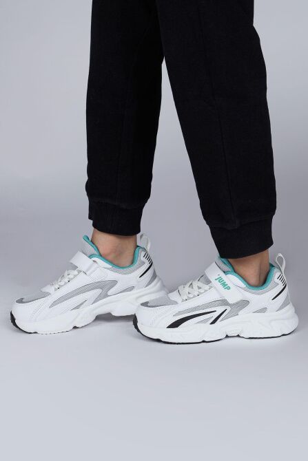 Jump 29604 Üniseks Çocuk Sneaker Günlük Spor Ayakkabı BEYAZ