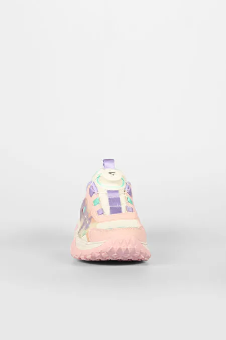 Vicco Odette Mekanizmalı Bağcık Phlon Hafif Taban Çocuk Spor Ayakkabı PUDRA